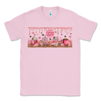 Bubblegum Pink Cafecito y Chisme Classic Tee - TumblerDesignByShophia
