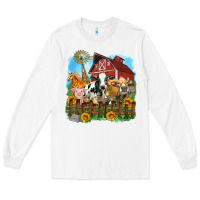 White farm life olivia Long Sleeve Tee - OliviaCreatesArt