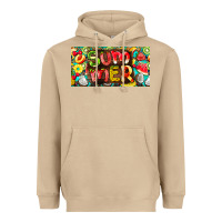 Mushroom summer with fruits license plate Heavyweight Hoodie - BarkalooDesign