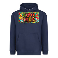 Navy summer with fruits license plate Heavyweight Hoodie - BarkalooDesign