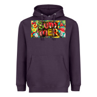 Plum summer with fruits license plate Heavyweight Hoodie - BarkalooDesign
