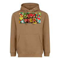 Summer With Fruits License Plate Heavyweight Hoodie | Teevron