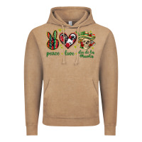 Vintage Coffee Peace love dia de los muertos Mexico Vintage Hoodie - HowdyJamesFarm