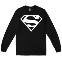 Black Supergirl White & Pink Shield Long Sleeve Tee - longCreatives