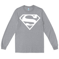 Heather Grey Supergirl White & Pink Shield Long Sleeve Tee - longCreatives