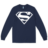 Navy Supergirl White & Pink Shield Long Sleeve Tee - longCreatives