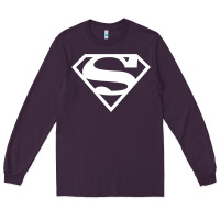 Supergirl White & Pink Shield Long Sleeve Tee | Teevron