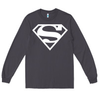 Smoke Supergirl White & Pink Shield Long Sleeve Tee - longCreatives