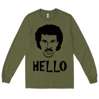 Army Green Lionel Richie  It's Me Long Sleeve Tee - longCreatives