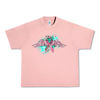 Salmon cancer ribbon with angel wings Urban Heavy Tee - CowGirlArtShop