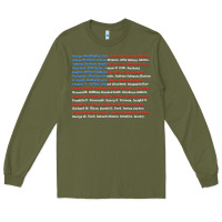Army Green List of Presidents of the United States, Gift Long Sleeve Tee - longCreatives