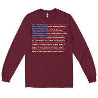 Burgundy List of Presidents of the United States, Gift Long Sleeve Tee - longCreatives