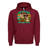 Burgundy dead tired fueled by coffee Zipper Hoodie - Artiststas
