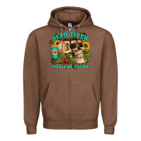 Chestnut dead tired fueled by coffee Zipper Hoodie - Artiststas
