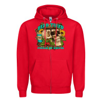 Red dead tired fueled by coffee Zipper Hoodie - Artiststas
