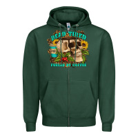 Sports Green dead tired fueled by coffee Zipper Hoodie - Artiststas