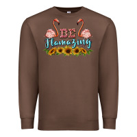 Chestnut be flamezing flamingo Premium Sweatshirt - BarkalooDesign