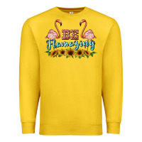 Lemon be flamezing flamingo Premium Sweatshirt - BarkalooDesign