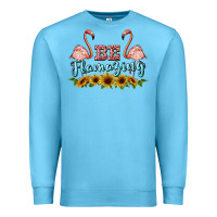 Ocean Blue be flamezing flamingo Premium Sweatshirt - BarkalooDesign