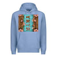 Colony Blue Western Mama Pink Roses Mother's Day Premium Hoodie - LillyAllenDesigns