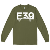 Army Green E39 5 Series  Car Silhouette Long Sleeve Tee - longCreatives