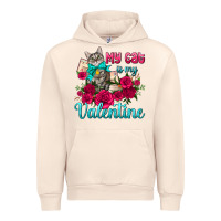 Sandshell my cat is my valentine Urban Hoodie - AdoDesignShop
