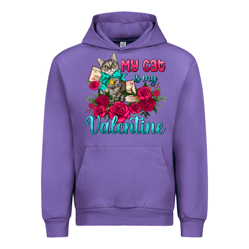 My Cat Is My Valentine Urban Hoodie by AdoDesignShop | Teevron