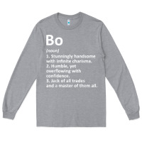 Heather Grey BO Definition Personalized Name Funny Birthday Gift Idea Long Sleeve Tee - longCreatives