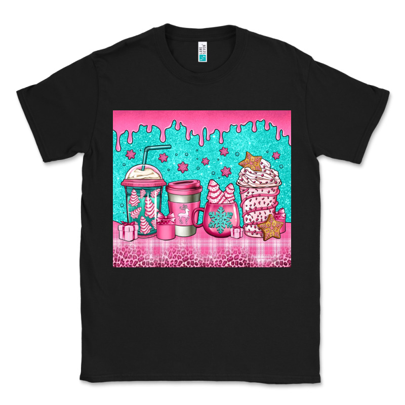Pink Christmas Coffee Classic Tee by Jasminsmagicworld | Teevron