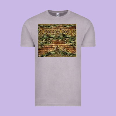 Camo Leopard And Glitter Tumbler Vintage Tee Designed By Jasminsmagicworld