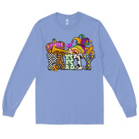 Colony Blue mardi gras  party olivia Long Sleeve Tee - OliviaCreatesArt