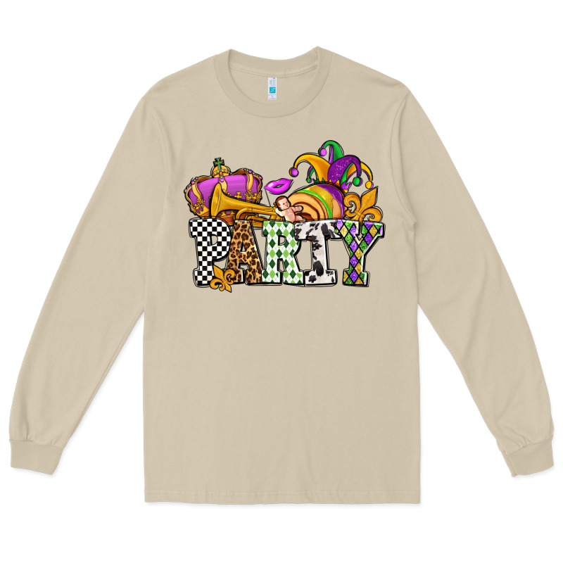 Mardi Gras  Party Olivia Long Sleeve Tee by OliviaCreatesArt | Teevron