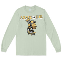 Matcha skate or die funny skeleton skating skater halloween costume Long Sleeve Tee - longCreatives