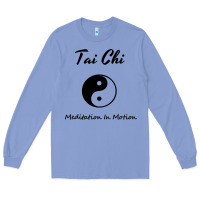 Colony Blue Tai Chi T, Meditation In Motion, Martial Arts Gift Long Sleeve Tee - longCreatives