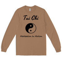 Toasted Coconut Tai Chi T, Meditation In Motion, Martial Arts Gift Long Sleeve Tee - longCreatives