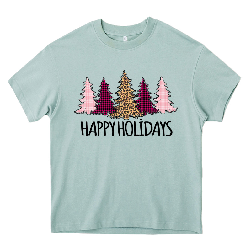 Happy Holidays Tree Heavy Core Tee by Bettercallsaul | Teevron