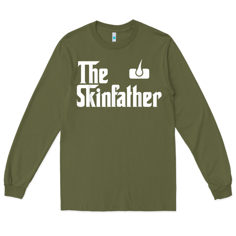 The Skin Father Funny Dermatology Dermatologist Gift Long Sleeve Tee by longCreatives | Teevron