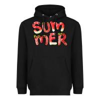 Black summer watermelon and strawberry Heavyweight Hoodie - BarkalooDesign