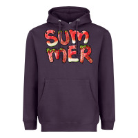 Plum summer watermelon and strawberry Heavyweight Hoodie - BarkalooDesign
