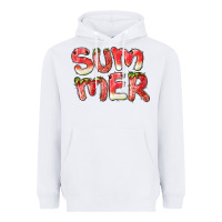 White summer watermelon and strawberry Heavyweight Hoodie - BarkalooDesign