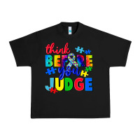 Black think before you judge Urban Heavy Tee - CowGirlArtShop