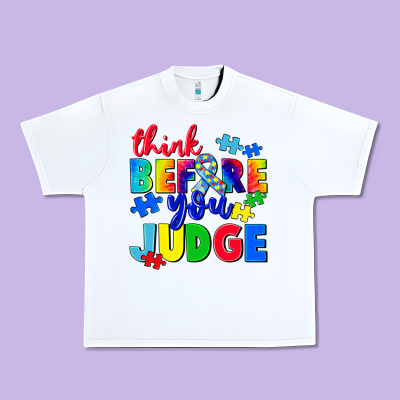 Think Before You Judge Urban Heavy Tee Designed By Cowgirlartshop