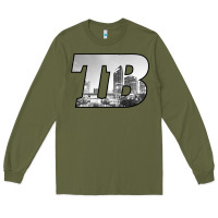 Army Green TB Tampa Bay City Skyline of Tampa Bay, Florida Long Sleeve Tee - longCreatives