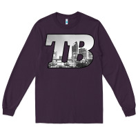 Plum TB Tampa Bay City Skyline of Tampa Bay, Florida Long Sleeve Tee - longCreatives