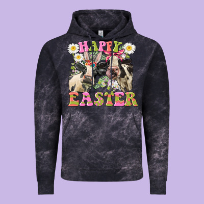 Happy Easter Heifers Easter Day Vintage Hoodie Designed By Cowgirlartshop