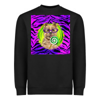 Black Halloween Cairn Terrier Dog Heavyweight Sweatshirt - LillyAllenDesigns