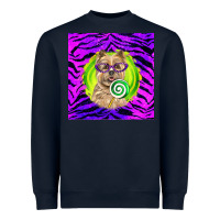 Navy Halloween Cairn Terrier Dog Heavyweight Sweatshirt - LillyAllenDesigns