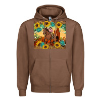 Chestnut cowgirl Zipper Hoodie - Artiststas
