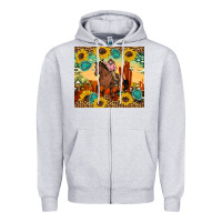 Heather Grey cowgirl Zipper Hoodie - Artiststas