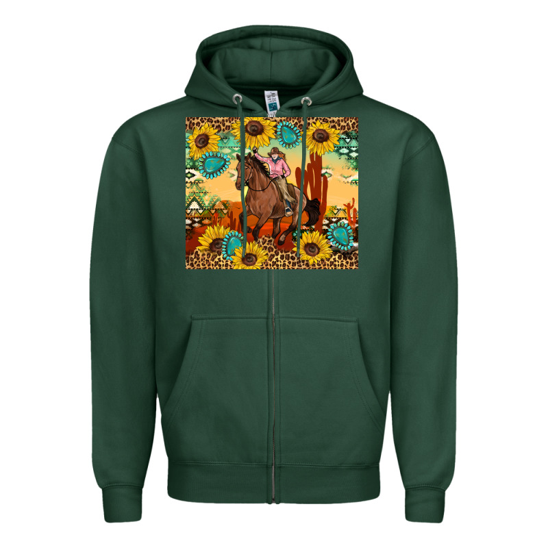 Cowgirl Zipper Hoodie by Artiststas | Teevron